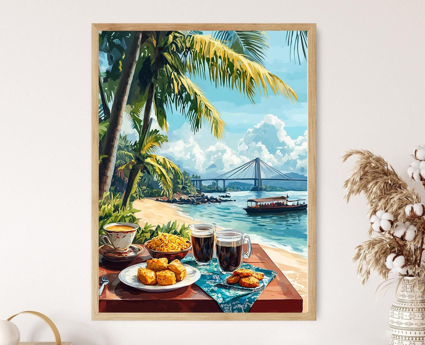 Affiche Surabaya – Art Print Cuisine Traditionnelle Indonésienne