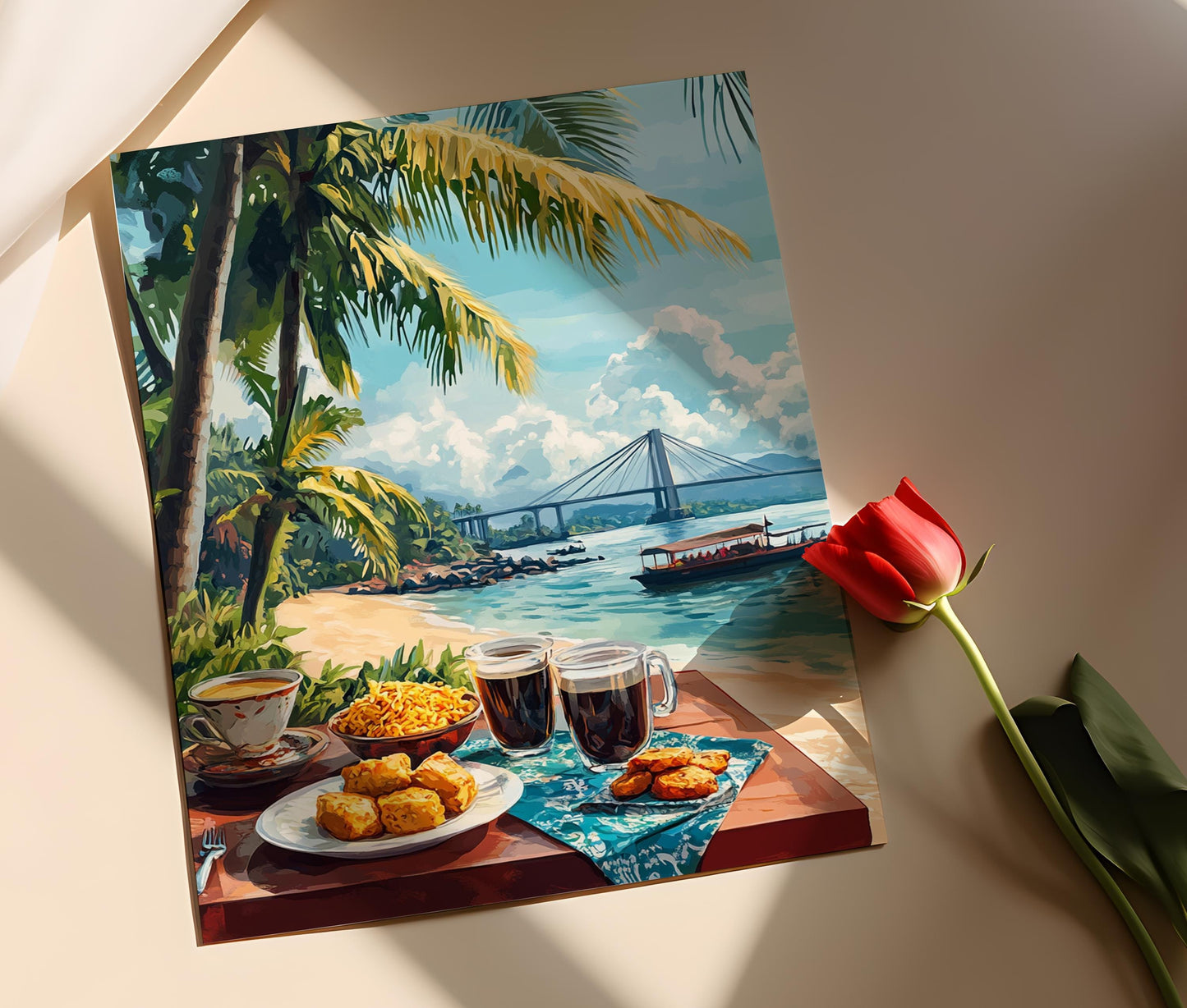 Affiche Surabaya – Art Print Cuisine Traditionnelle Indonésienne