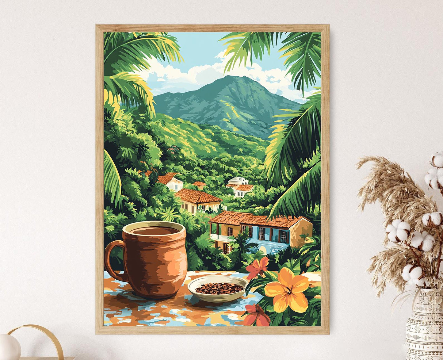 Affiche Chocolat Chaud à Charlestown – Impression d'Art du Patrimoine