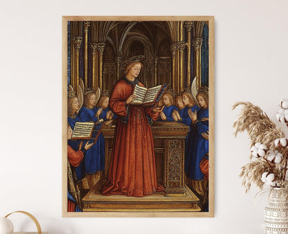 Affiche Guillaume de Machaut – Impression d'art gothique, scène médiévale