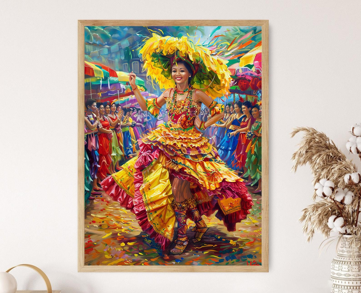 Affiche Festival Sinulog – Impression Dansante Culturelle Philippine