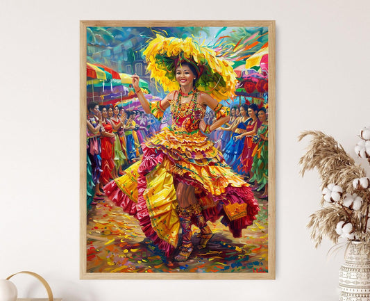 Affiche Festival Sinulog – Impression Dansante Culturelle Philippine