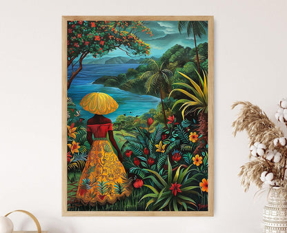 Affiche Jamaïque – Poster Art Paysage Tropical à Accrocher