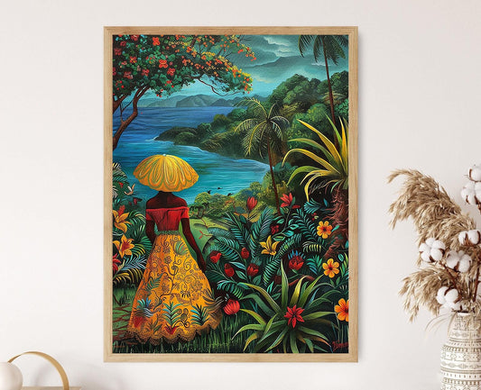 Affiche Jamaïque – Poster Art Paysage Tropical à Accrocher