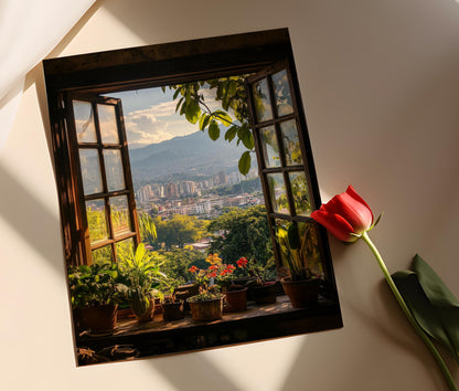 Affiche Caracas – Vue coloniale sur El Ávila à Venezuela