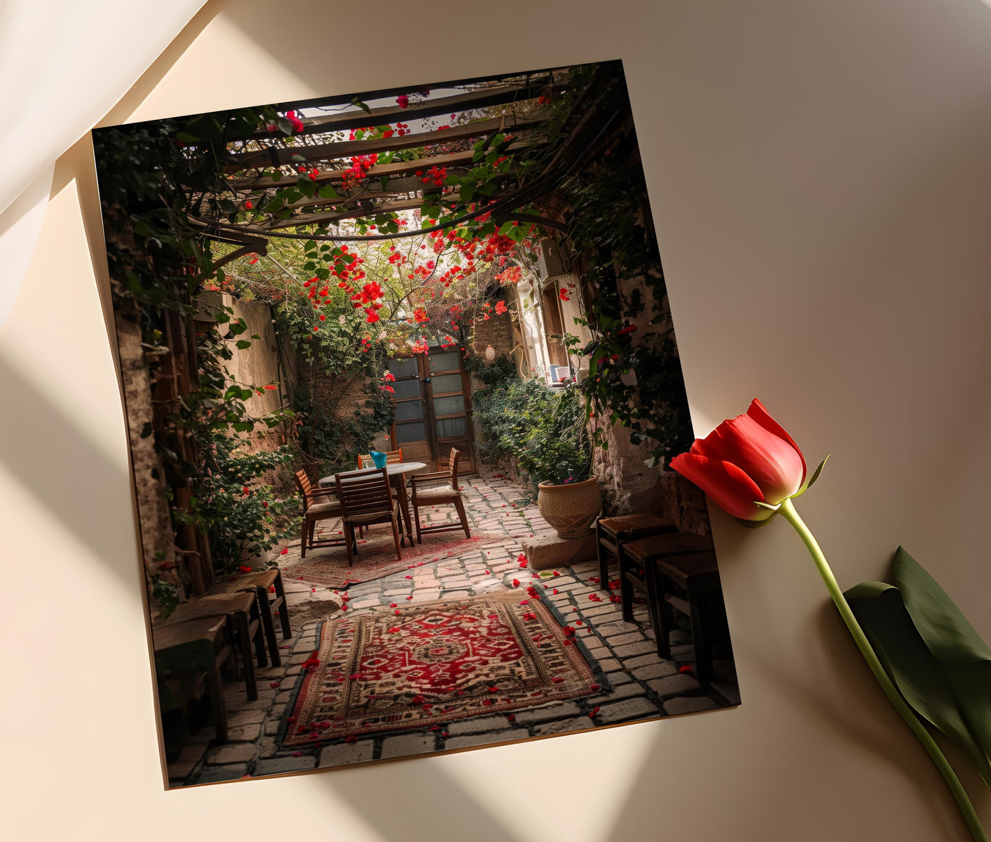 Affiche Art Kurde – Poster Scène du Patrimoine du Moyen-Orient