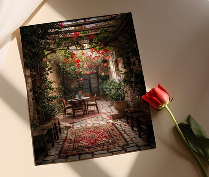 Affiche Art Kurde – Poster Scène du Patrimoine du Moyen-Orient