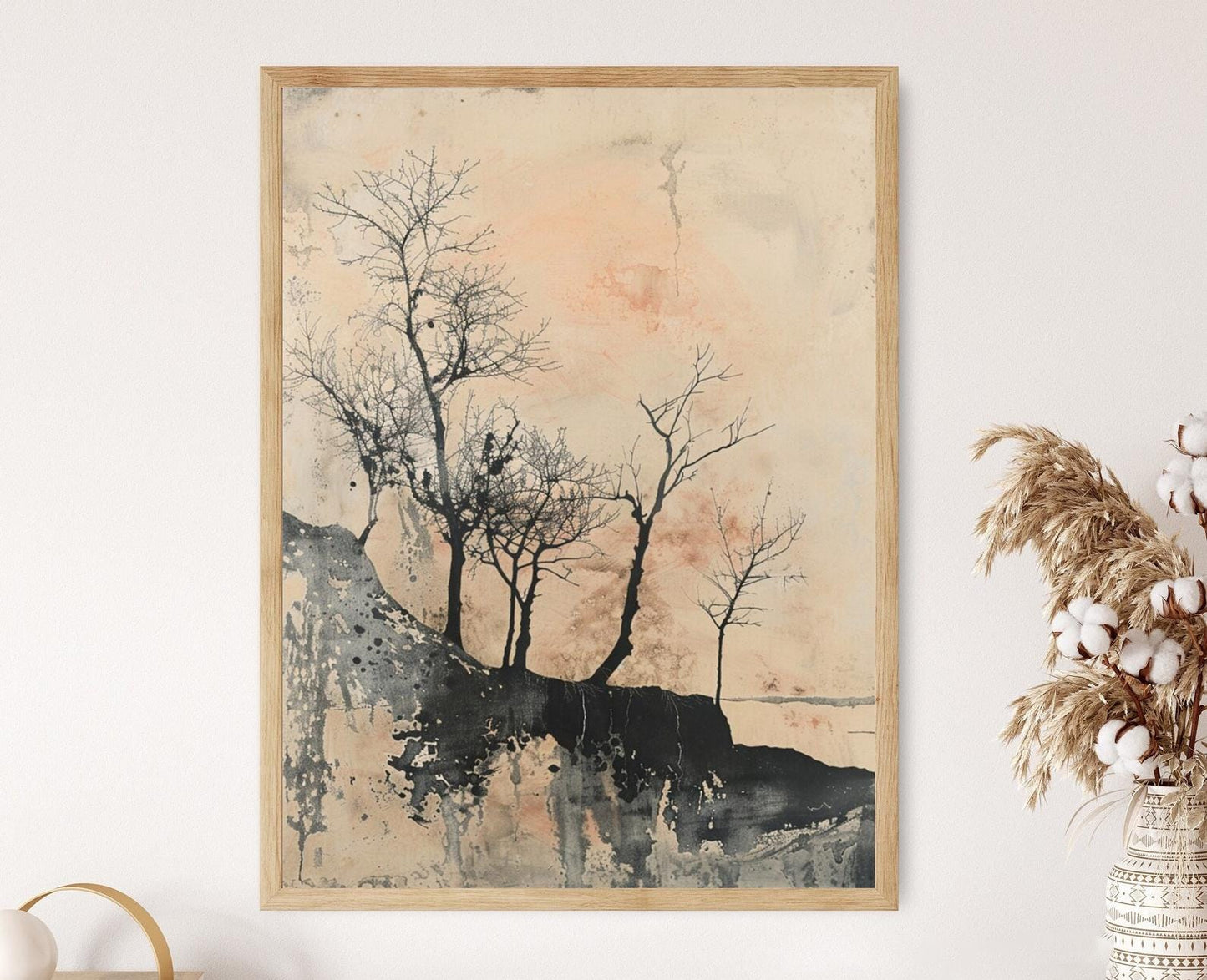 Affiche Wabi Sabi – Impression abstraite pour un décor de bureau sophistiqué