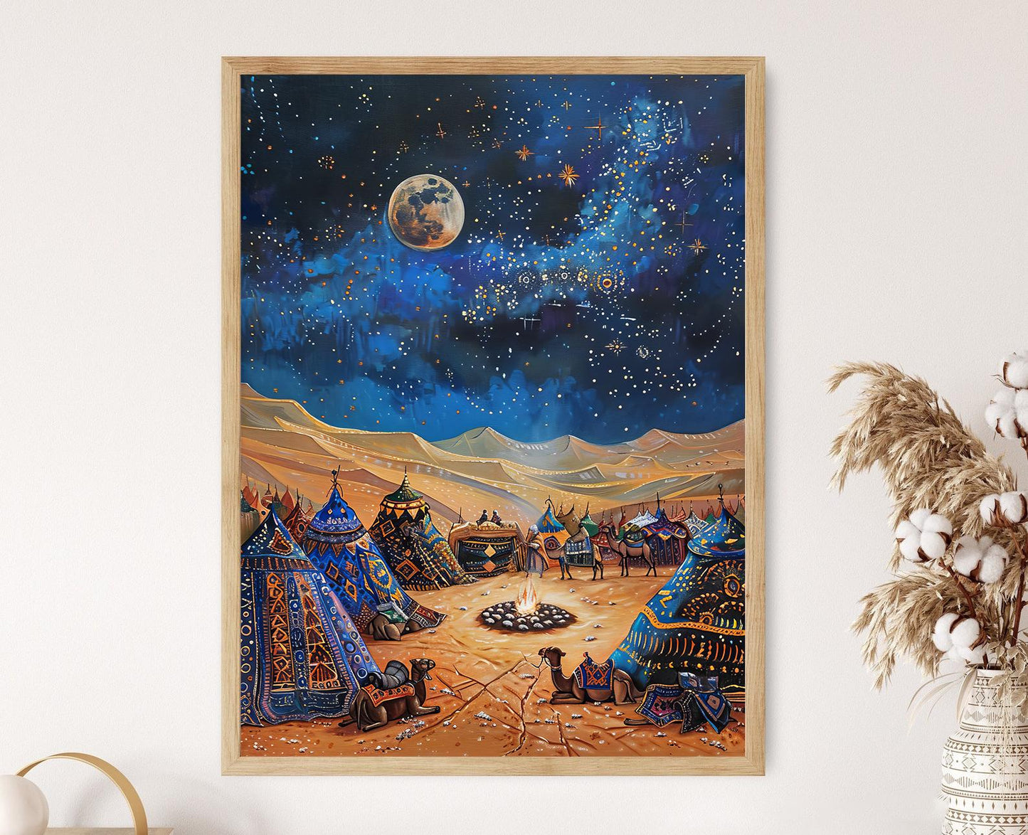 Affiche Camp Bédouin – Poster Art Nomade du Désert Saoudien