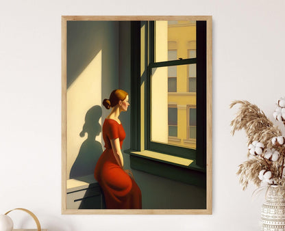 Affiche Hommage à Edward Hopper – Poster L'Attente Éternelle