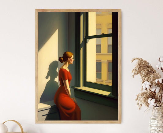 Affiche Hommage à Edward Hopper – Poster L'Attente Éternelle