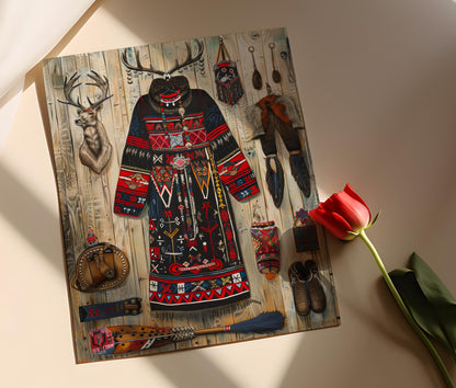 Affiche Culture Sami – Poster Héritage Nordique Élégant