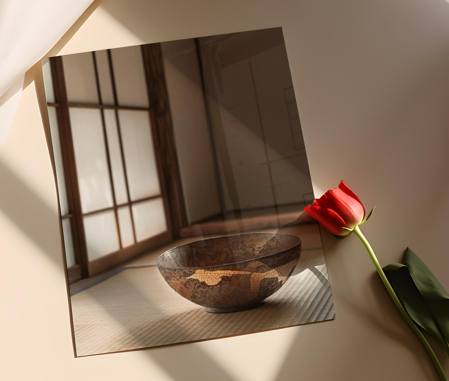 Affiche Kintsugi Doré – Art Japonais des Réparations en Céramique