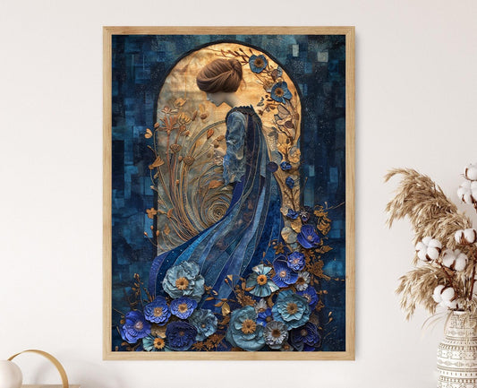 Affiche Art Déco Femme – Poster Élégant des Années Folles