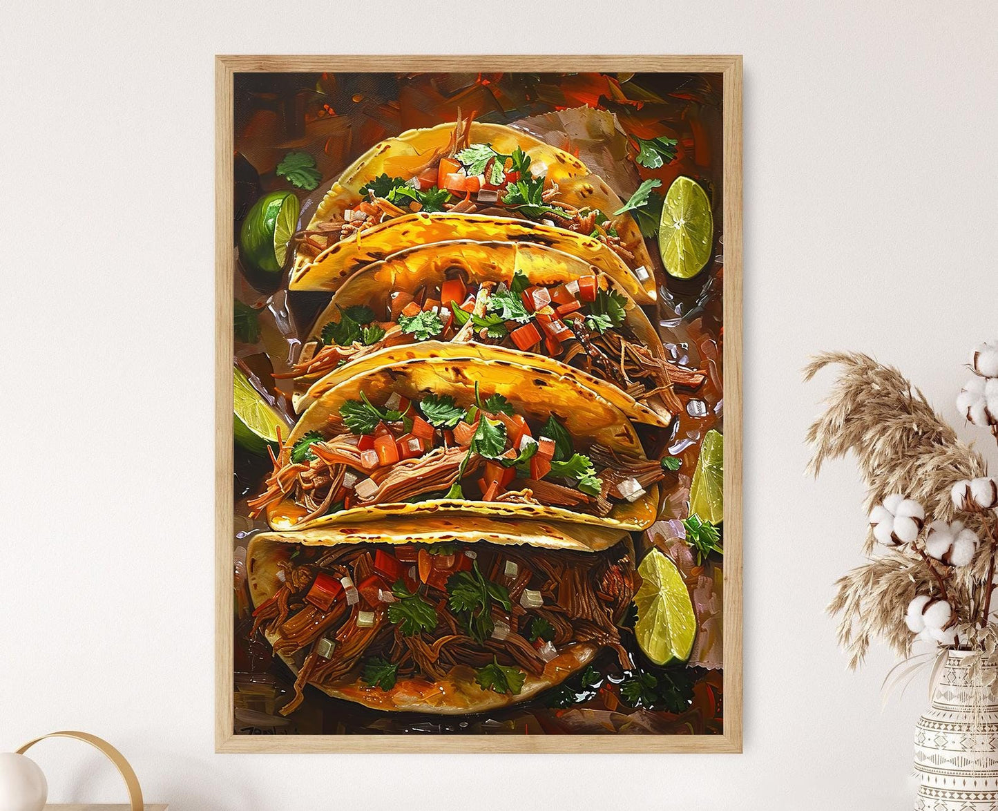 Affiche Tacos Carnitas Délicieux – Poster Art de Restaurant Mexicain