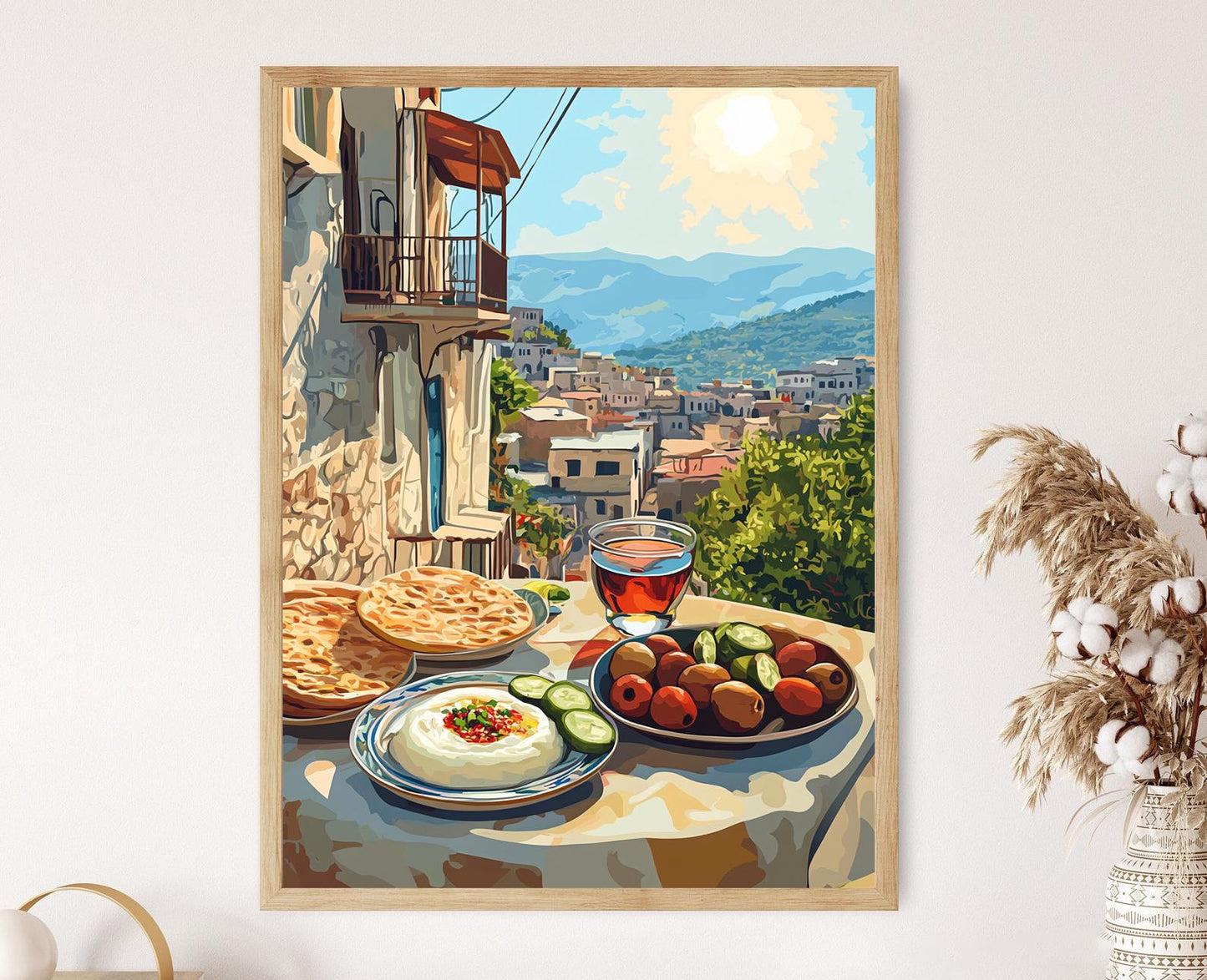 Affiche Petit-Déjeuner Kurde à Qamishli – Impression Art Traditionnelle