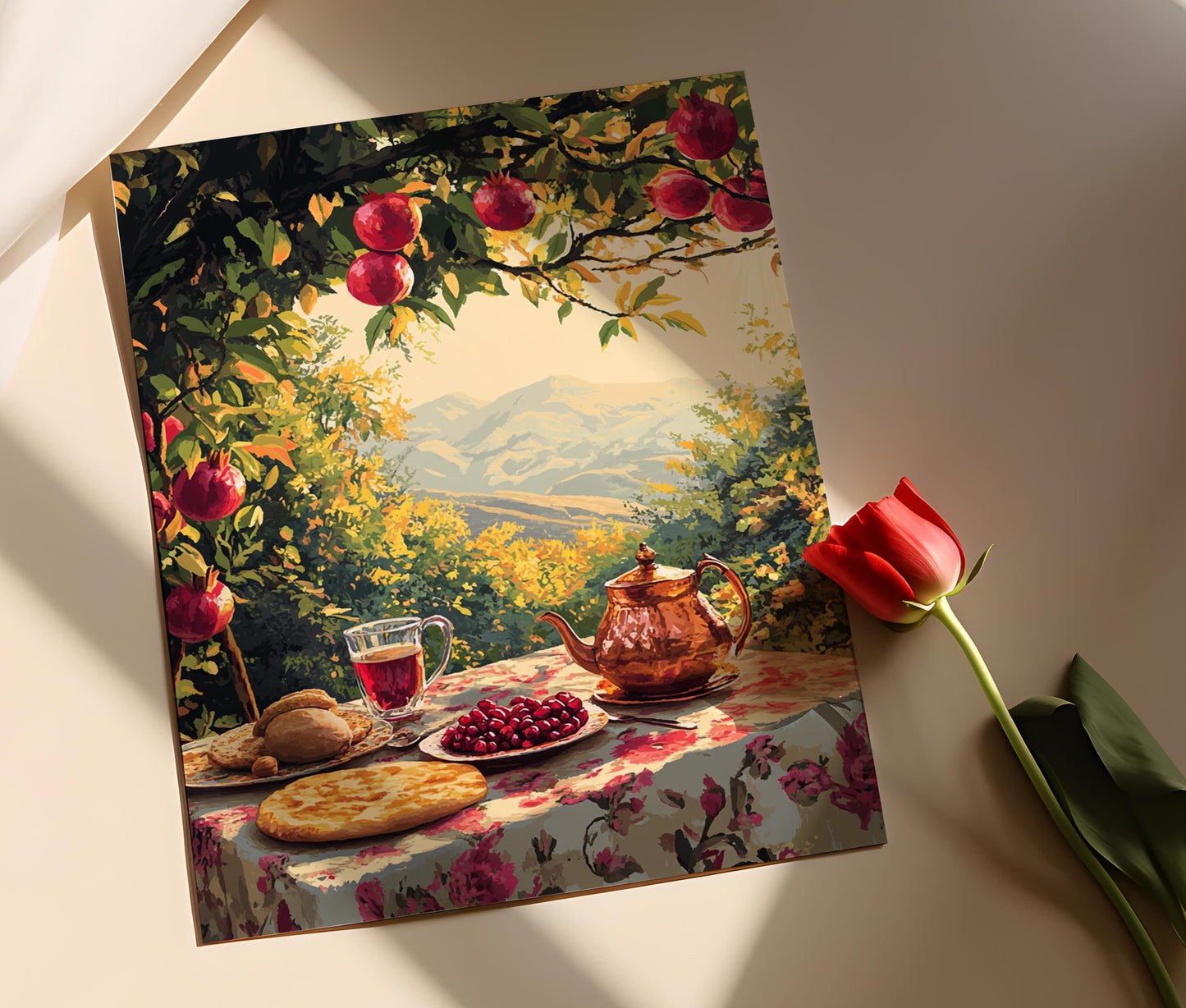 Affiche Halabja – Petit-déjeuner aux Grenades, Scène Montagneuse, Célébration Newroz