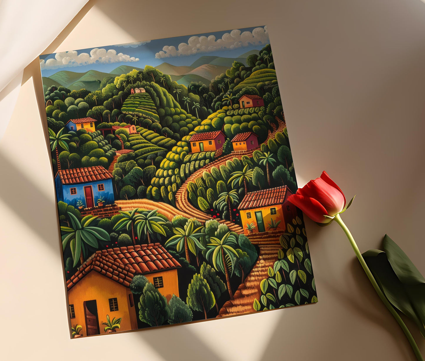 Affiche Café Ahuachapán – Impression Art Nature El Salvador