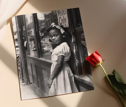 Affiche "Blancs Uniquement" – Poster Historique Puissant sur les Droits Civiques