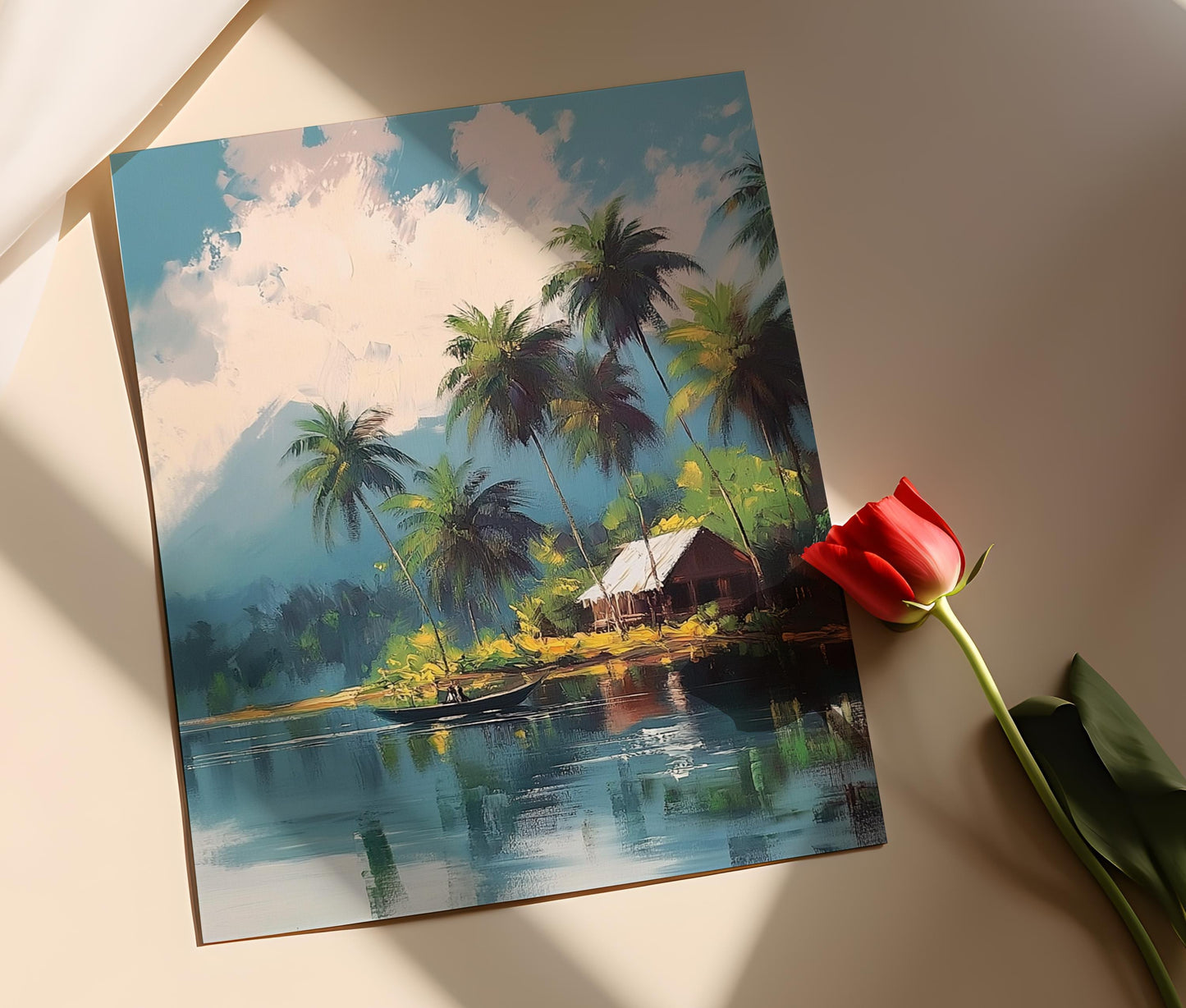 Affiche Tropicale Inde – Poster Décor Paysage Serin de Kerala