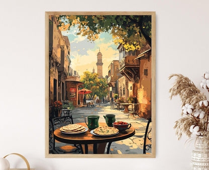 Affiche Chapli Kebab – Art Heritage de Peshawar, Scène du Bazaar