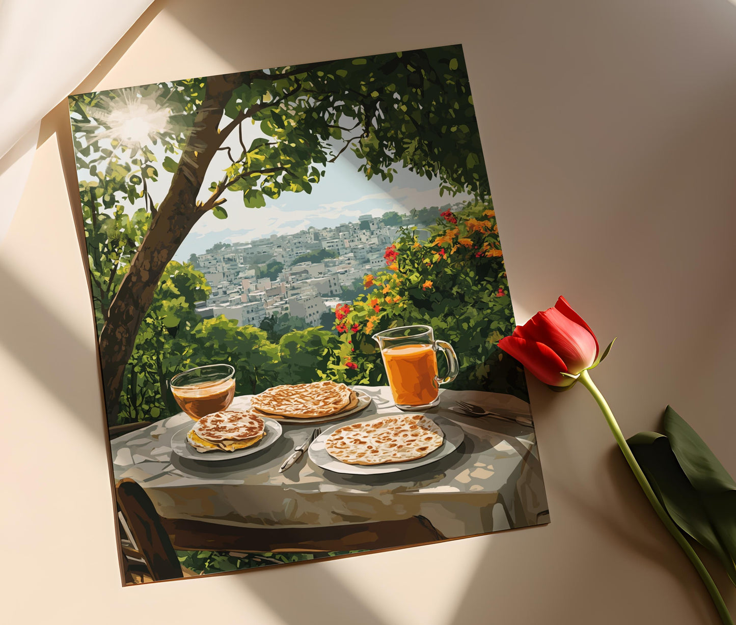 Affiche Petit-déjeuner Pakistanais à Karachi – Parathas & Vue sur Quaid-e-Azam