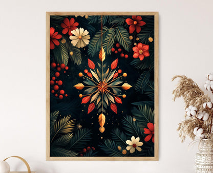 Affiche Himmeli Finlandais – Poster Art Print Géométrique Scandinave