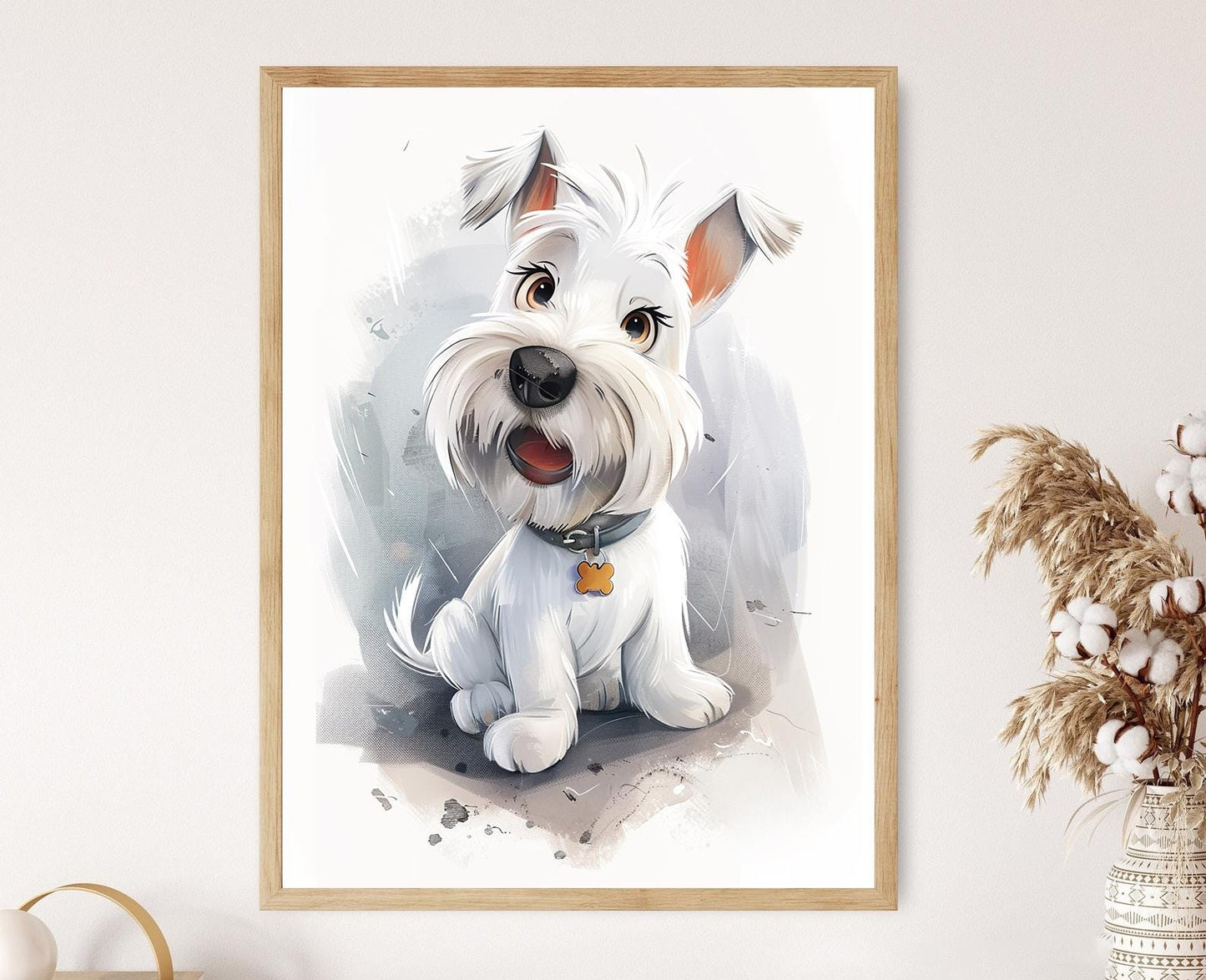 Affiche Scottish Terrier – Illustration Ludique de Terrier Écossais