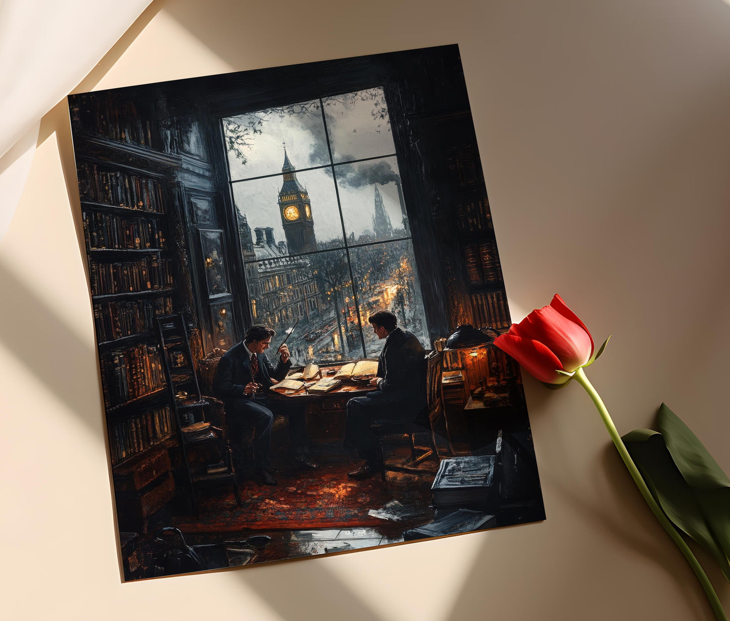 Affiche Sherlock Holmes – Poster Art Classique de Mystère