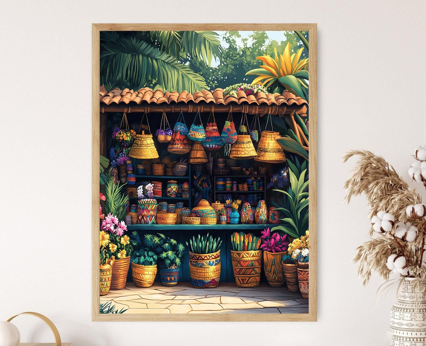 Affiche Molas Panaméennes – Poster Illustratif de l'Artisanat Local