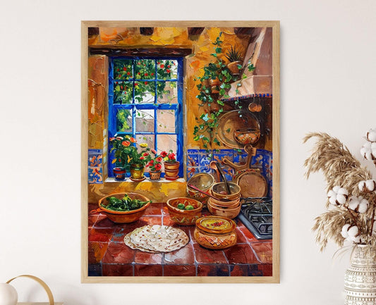 Affiche Cuisine Mexicaine Colorée – Art Mural Gourmand Authentique