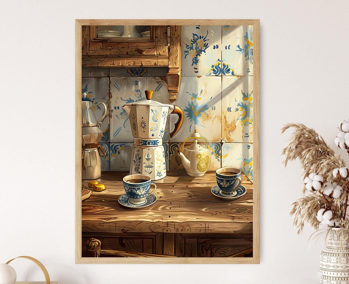 Affiche Café Nostalgique – Art Print 'Cafecito Mañanero' en Héritage Cubain