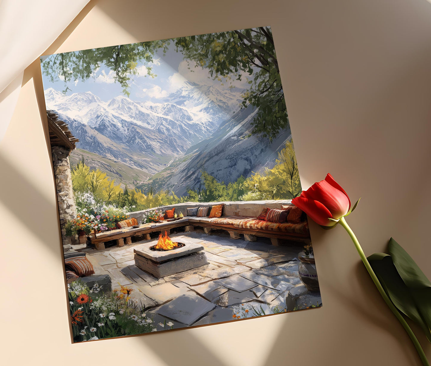 Affiche Skardu - Poster illustration du Gilgit-Baltistan