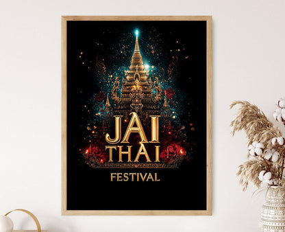 Affiche Festival Thaïlandais – Poster Illustration de Jai Thai