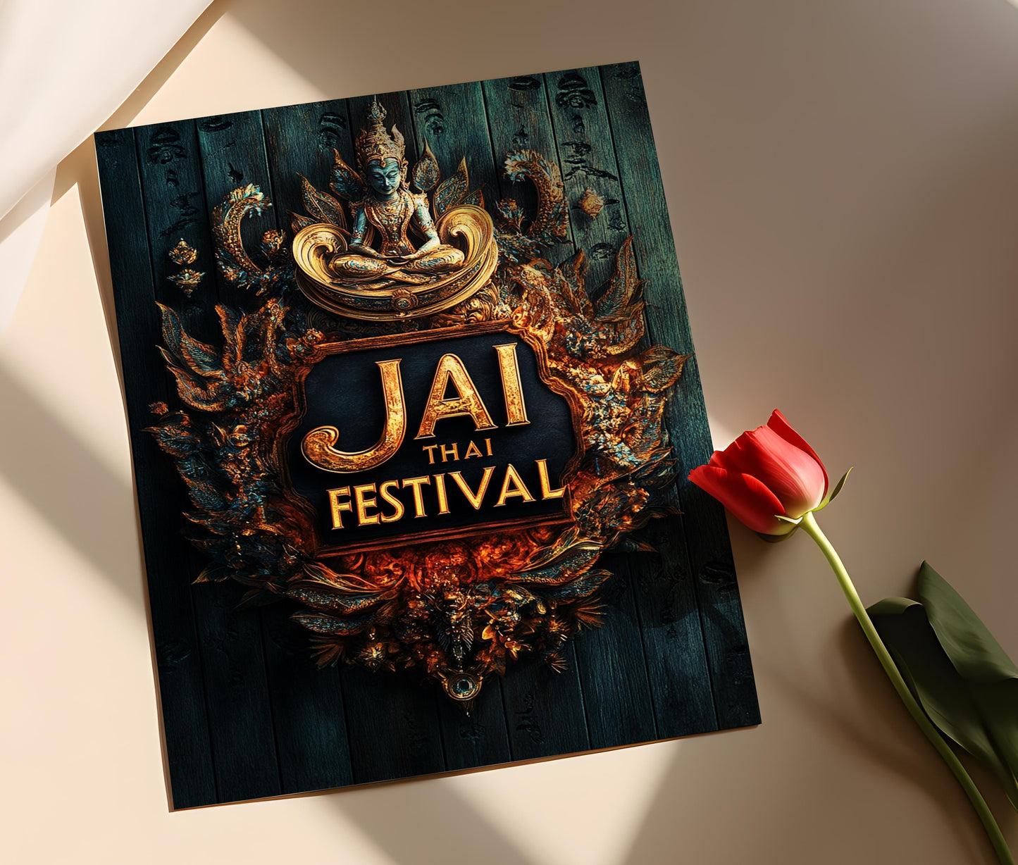 Affiche Festival Jai Thai – Poster de Culture Thaïlandaise Vibrante