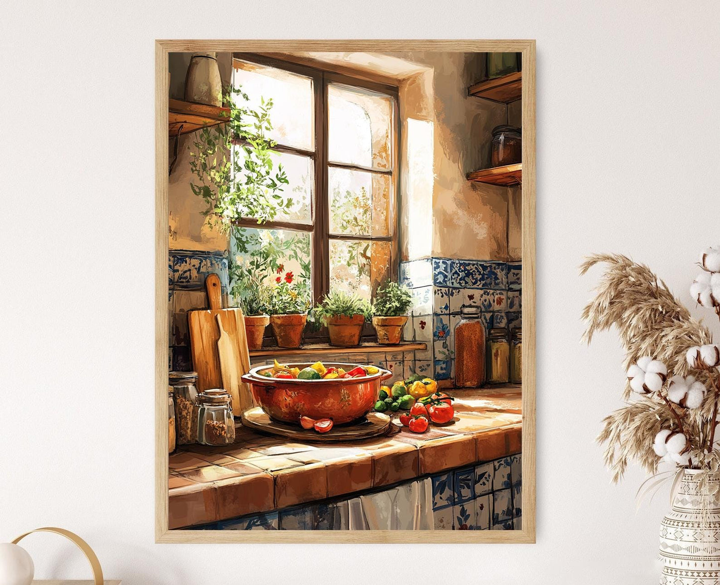 Affiche Art de la Tajine Algérienne – Poster de Poterie Africaine Traditionnelle