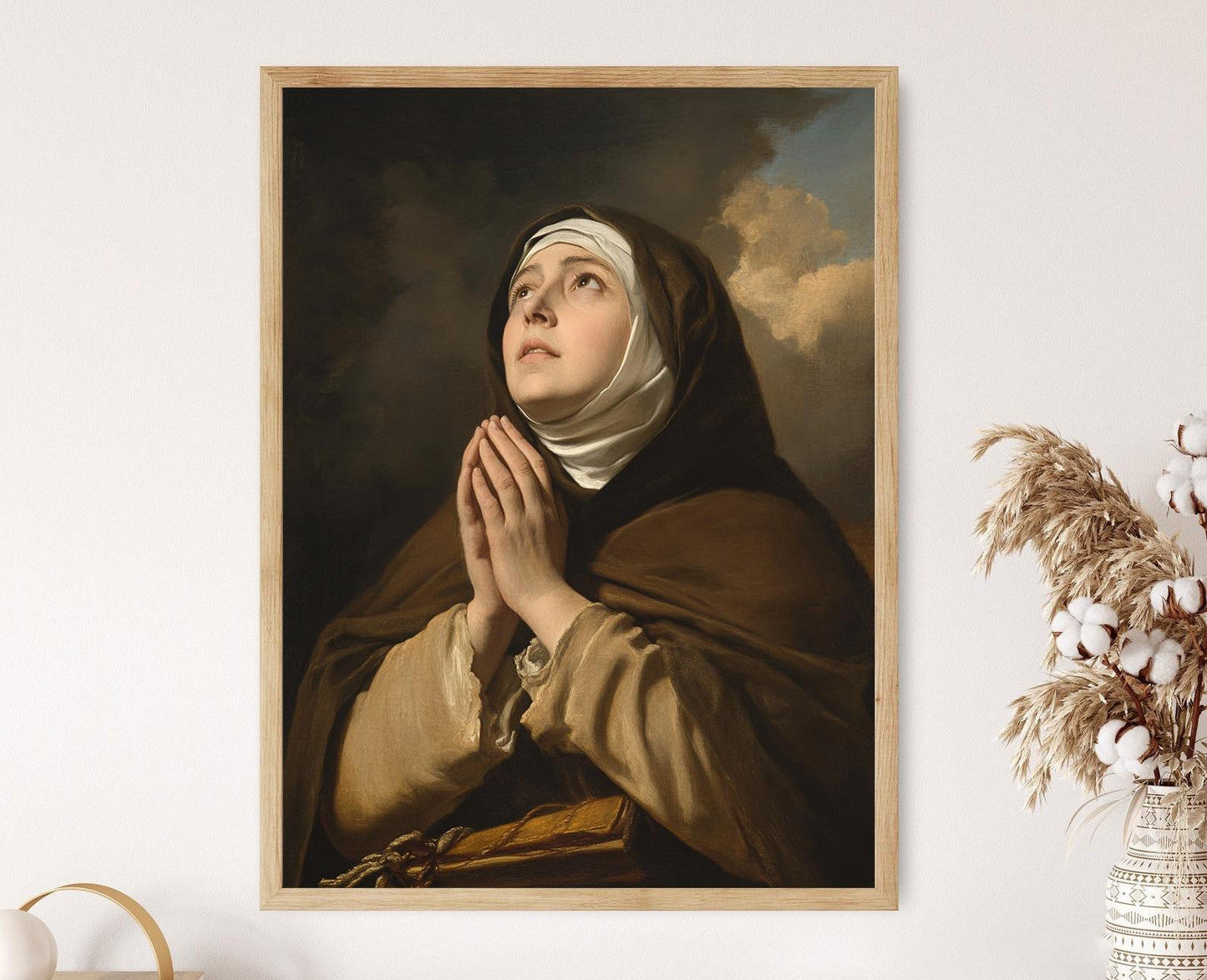 Affiche Sainte Anne – Art chrétien spirituel pour décoration murale