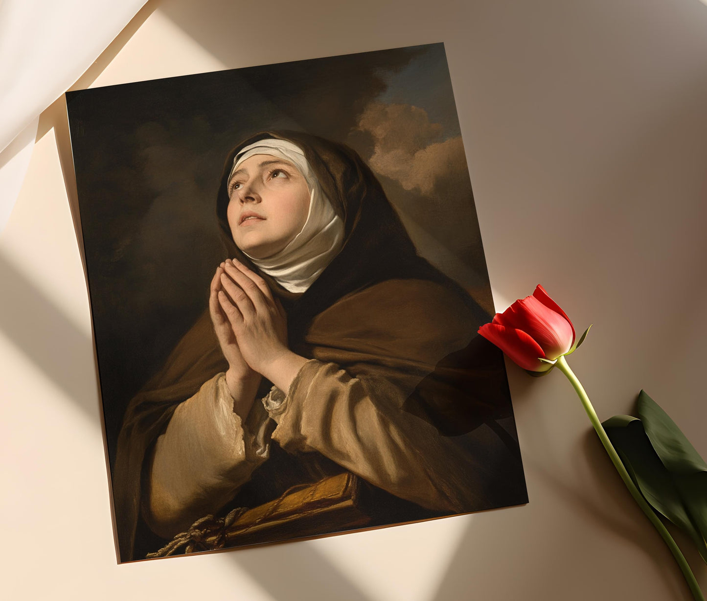 Affiche Sainte Anne – Art chrétien spirituel pour décoration murale