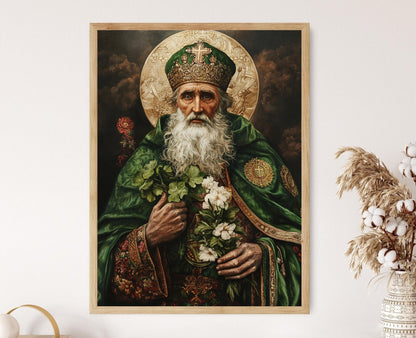 Affiche Saint Patrick – Art chrétien, décor mural irlandais