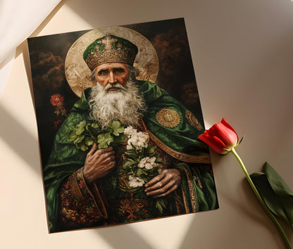 Affiche Saint Patrick – Art chrétien, décor mural irlandais