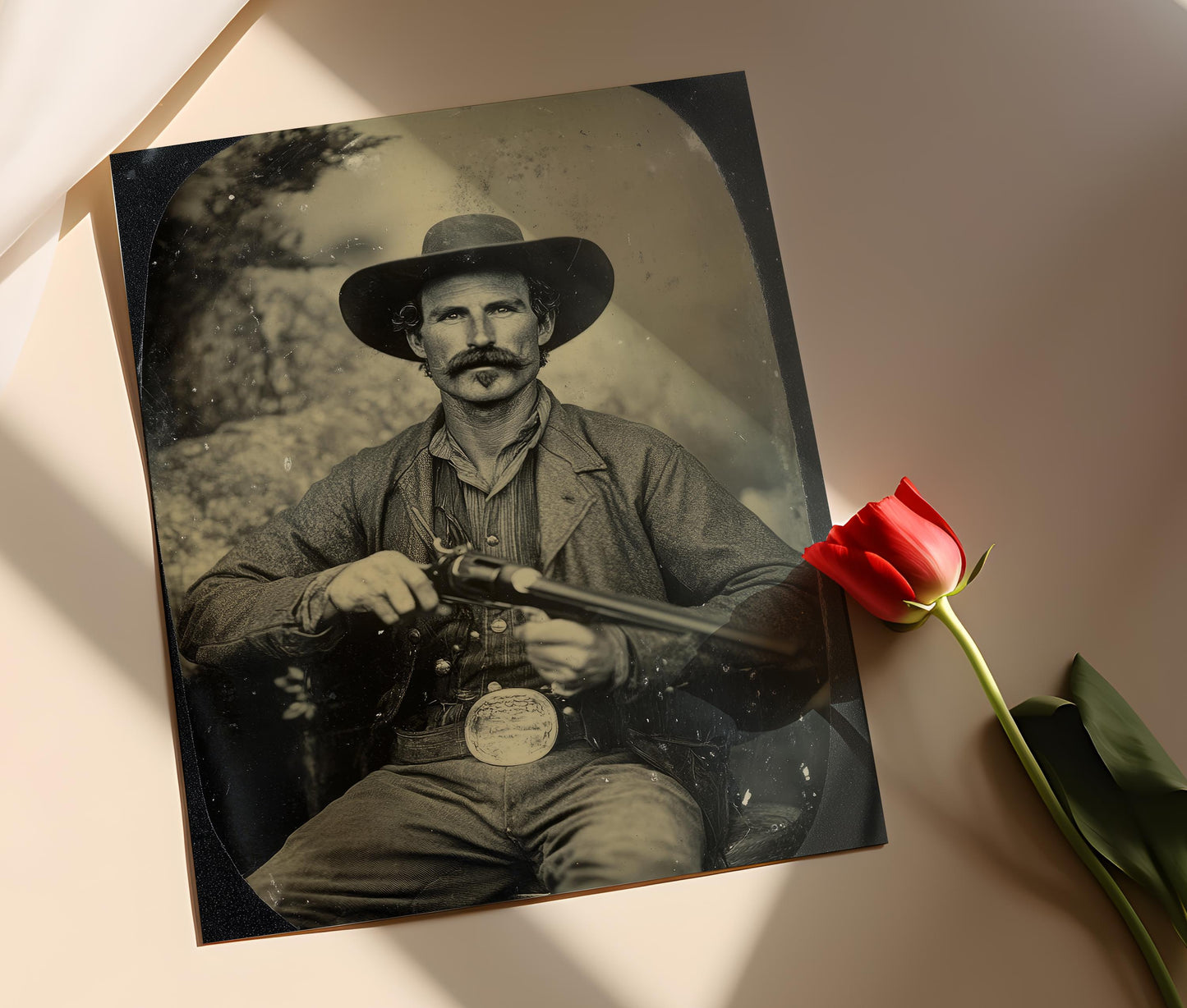 Affiche Vintage Wyatt Earp – Poster Art Historique du Vieil Ouest