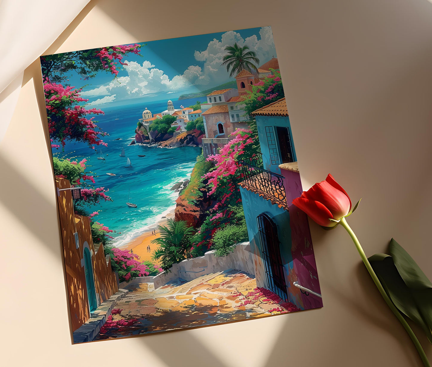 Affiche San Juan, Porto Rico – Impression sur toile, Art urbain historique