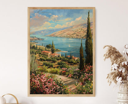 Affiche Mer de Galilée – Impression Art, Eaux Tranquilles et Sites Historiques