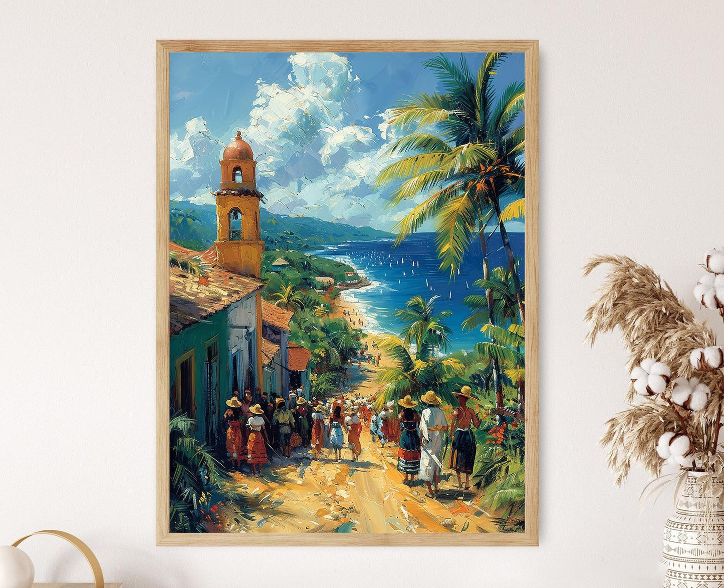 Affiche Culture Garifuna – Impression Art de Danse et Musique Traditionnelle