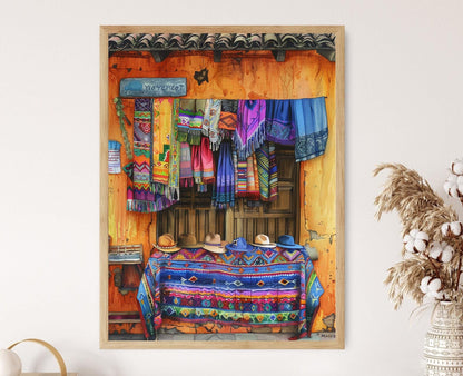 Affiche Souvenir du Pérou – Poster Coloré de Lima pour Déco Murale