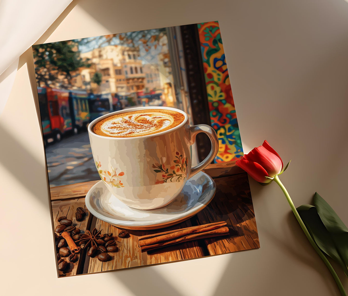 Affiche Art du Café Pakistanais – Illustration de Mug en Céramique