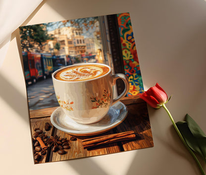 Affiche Art du Café Pakistanais – Illustration de Mug en Céramique