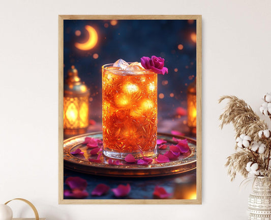 Affiche Rooh Afza – Illustration de boisson festive pour le Ramadan