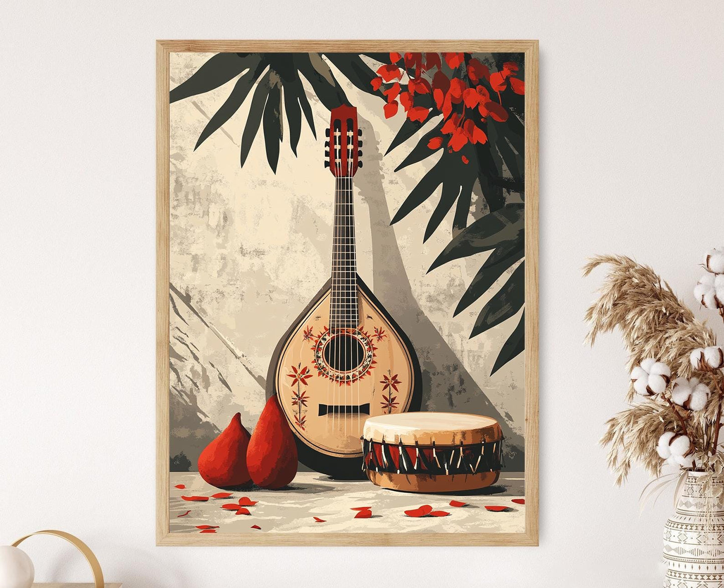 Affiche Musique Balkanique – Impression Art de la Çifteli du Kosovo