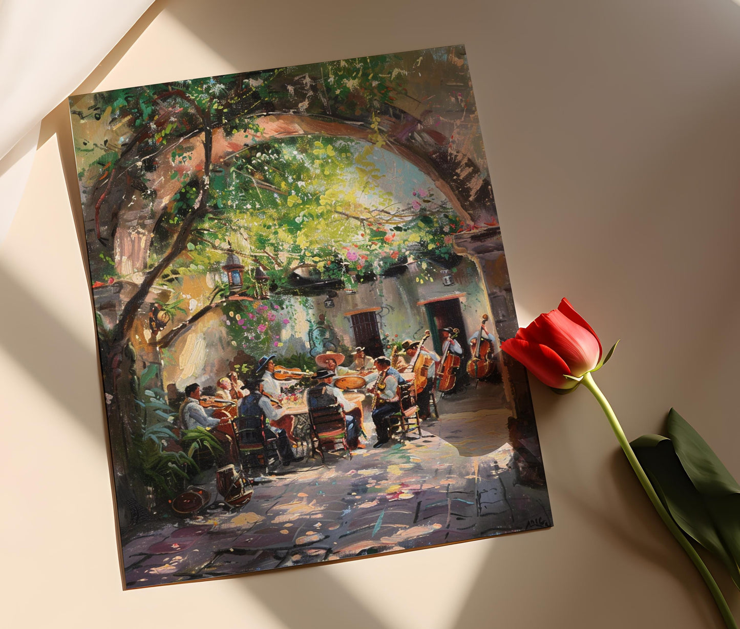 Affiche Mariage Mexicain – Impression d'Art de Groupe Mariachi